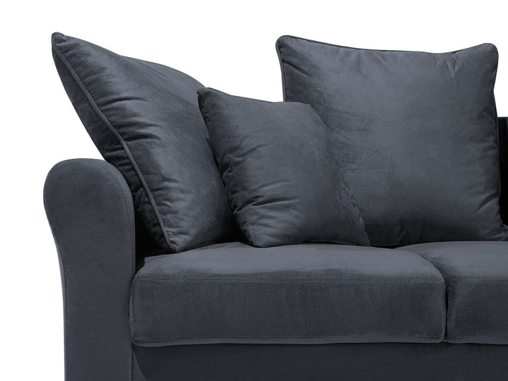 Bornholm 3 Seater Velvet Sofa Grey