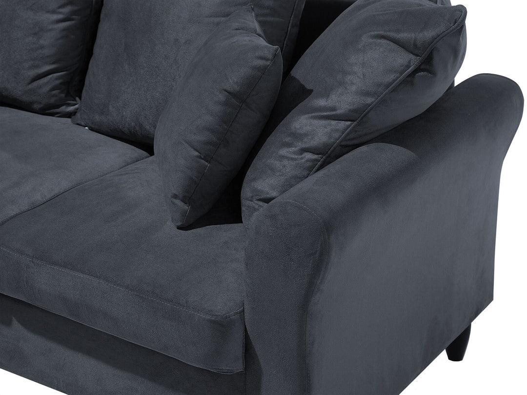 Bornholm 3 Seater Velvet Sofa Grey