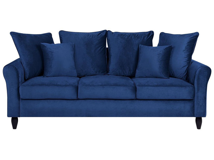 Bornholm 3 Seater Velvet Sofa Navy Blue