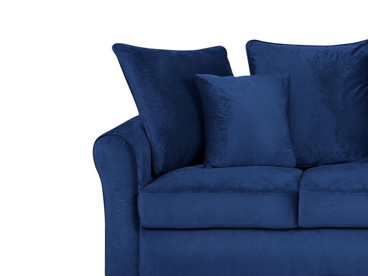 Bornholm 3 Seater Velvet Sofa Navy Blue