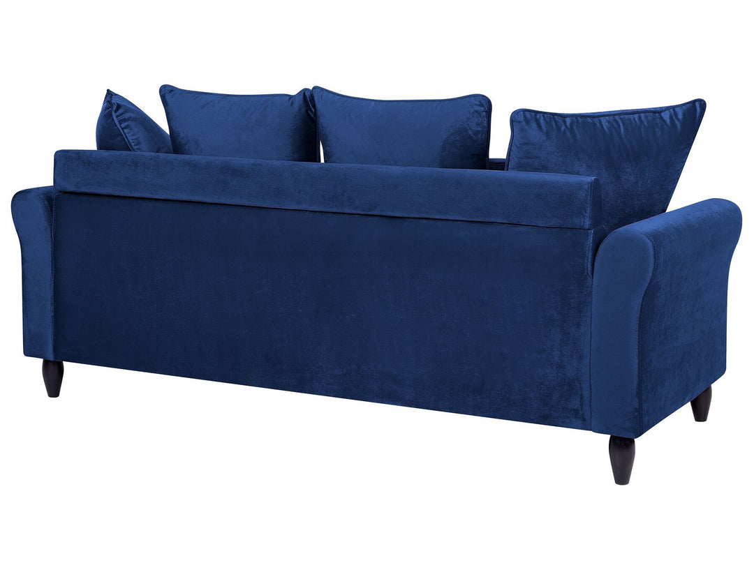 Bornholm 3 Seater Velvet Sofa Navy Blue