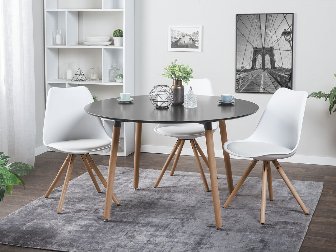 Bovio Round Dining Table ⌀ 120 cm Black