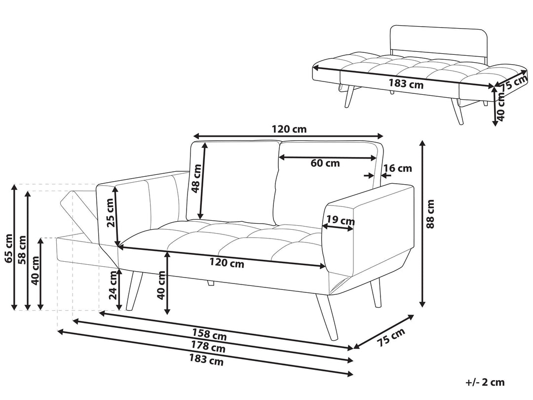 Brekke Sofa Bed Black