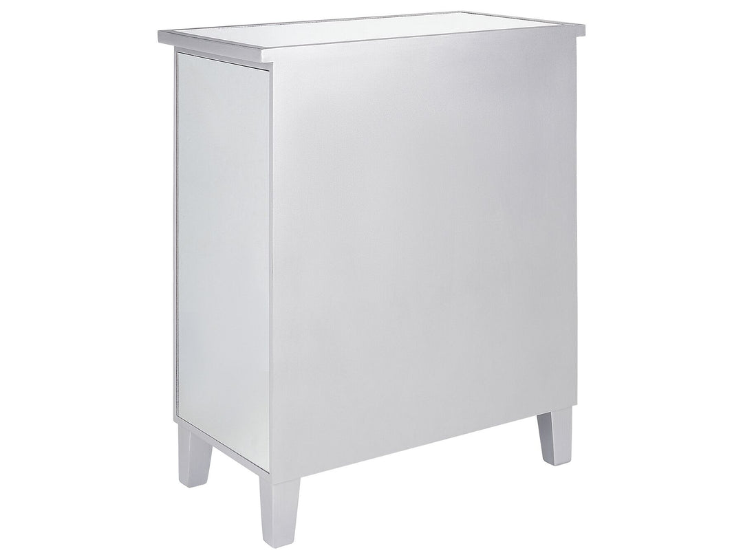 Essie 3 Drawer Mirrored Chest Silver