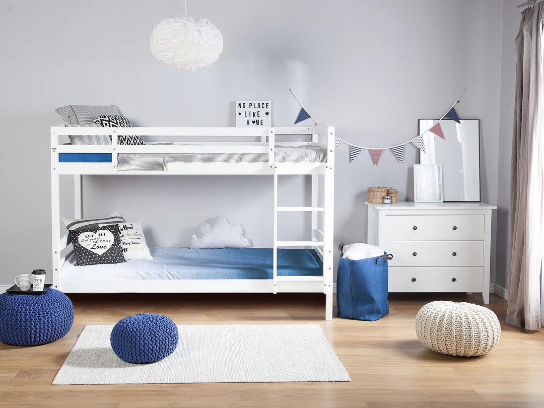 Bunk Bed Pine Wood  90 x 200 cm (EU Single) White Dorado