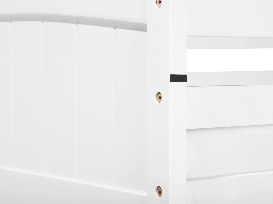 Bunk Bed Pine Wood  90 x 200 cm (EU Single) White Dorado
