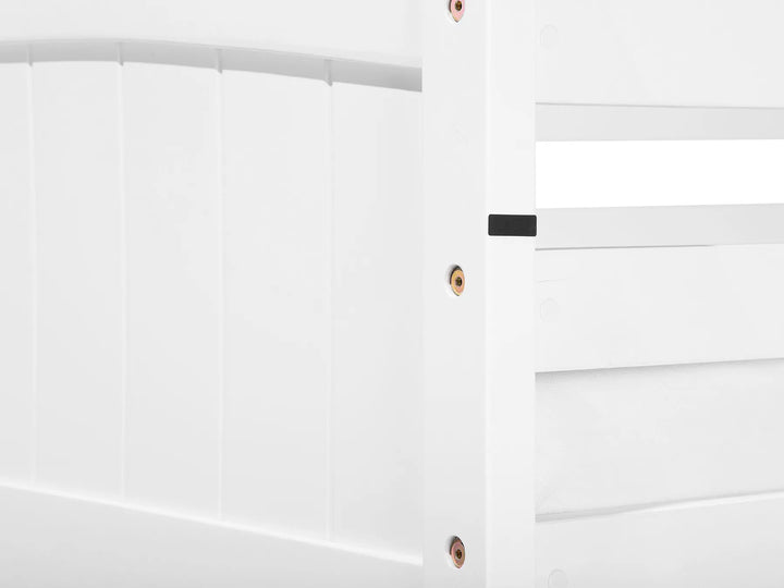 Bunk Bed Pine Wood  90 x 200 cm (EU Single) White Dorado