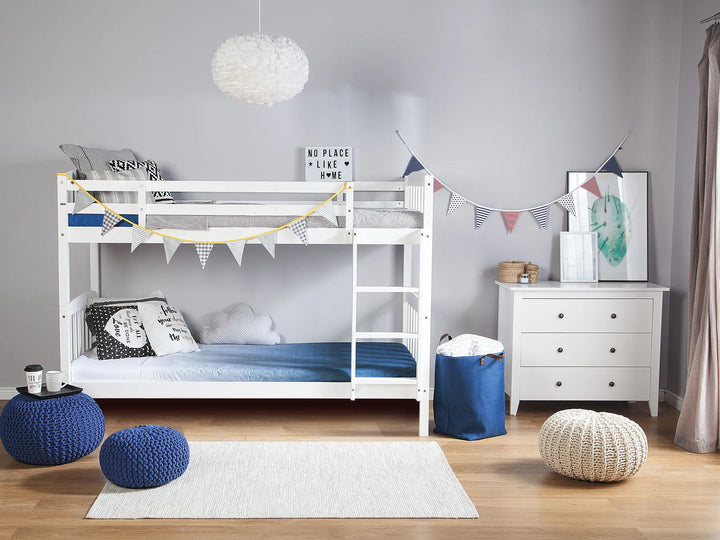Bunk Bed Pine Wood 90 x 200 cm (EU Single) White  Ross