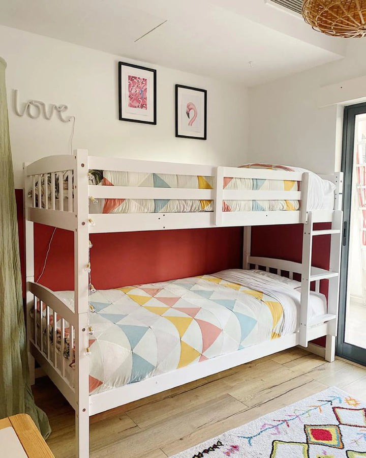 Bunk Bed Pine Wood 90 x 200 cm (EU Single) White  Ross