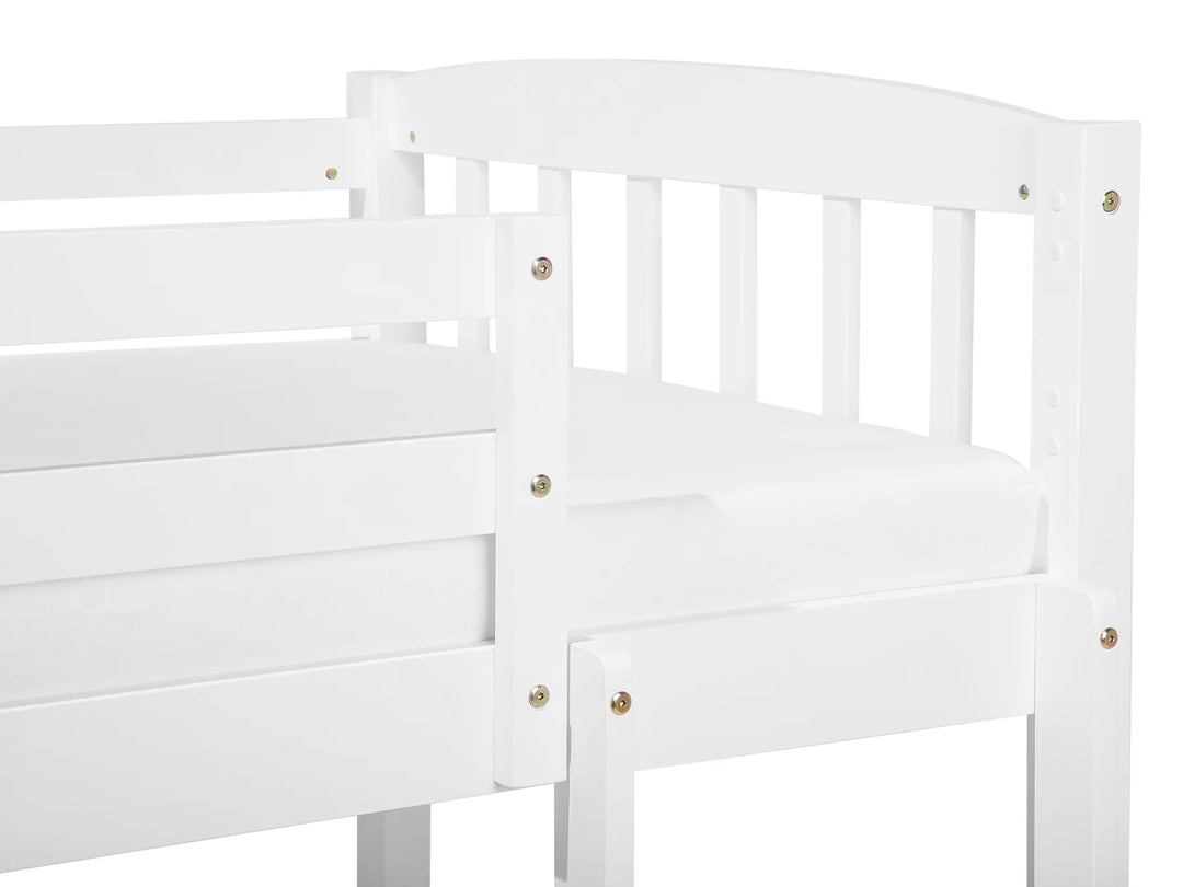 Bunk Bed Pine Wood 90 x 200 cm (EU Single) White  Ross