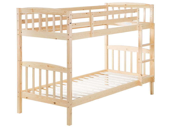 Bunk Bed Pine Wood Revin 90 x 200 cm (EU Single) Light Brown