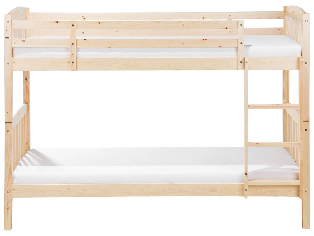 Bunk Bed Pine Wood Revin 90 x 200 cm (EU Single) Light Brown