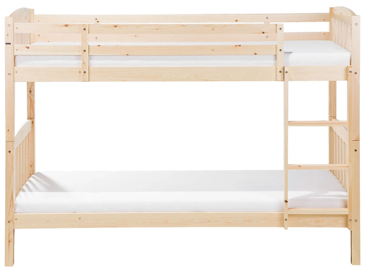 Bunk Bed Pine Wood Revin 90 x 200 cm (EU Single) Light Brown
