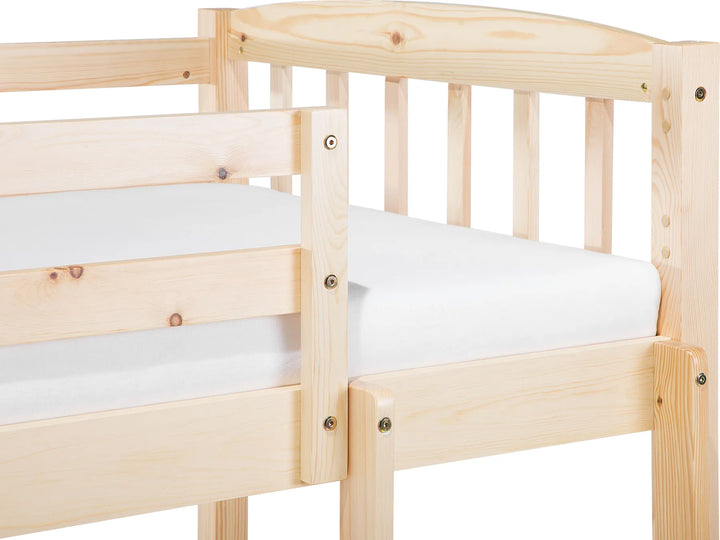 Bunk Bed Pine Wood Revin 90 x 200 cm (EU Single) Light Brown