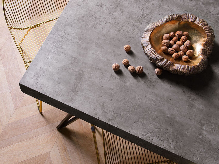 Alayna Dining Table 160 x 90 cm Concrete Effect