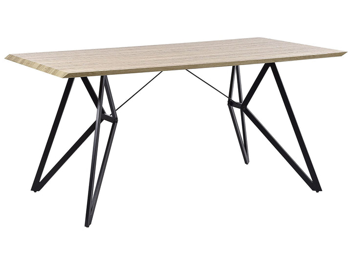 Buscot Dining Table 160 x 90 cm Light Wood