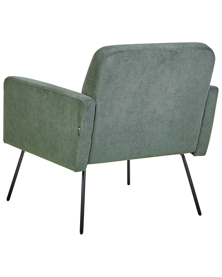 Armchair Corduroy Dark Green Walthill