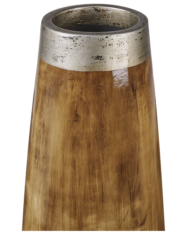 Cyrene Decorative Vase Ceramic 50 cm Dark Brown