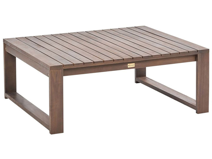 Timor Garden Coffee Table  90 cm 75 cm Certified Acacia Wood Dark Brown