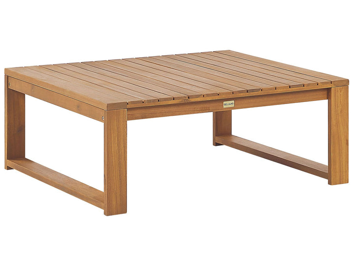 Timor Garden Coffee Table 90 cm 75 cm Certified Acacia Wood Light Brown