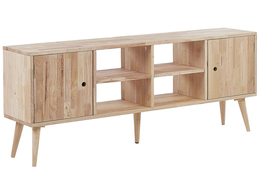 TV Stand Wood Light Brown CHANDLER