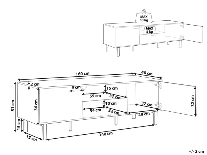 TV Stand Light Brown Manjesh