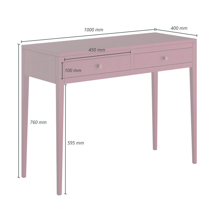 D.I. Designs Radford Console Table Red