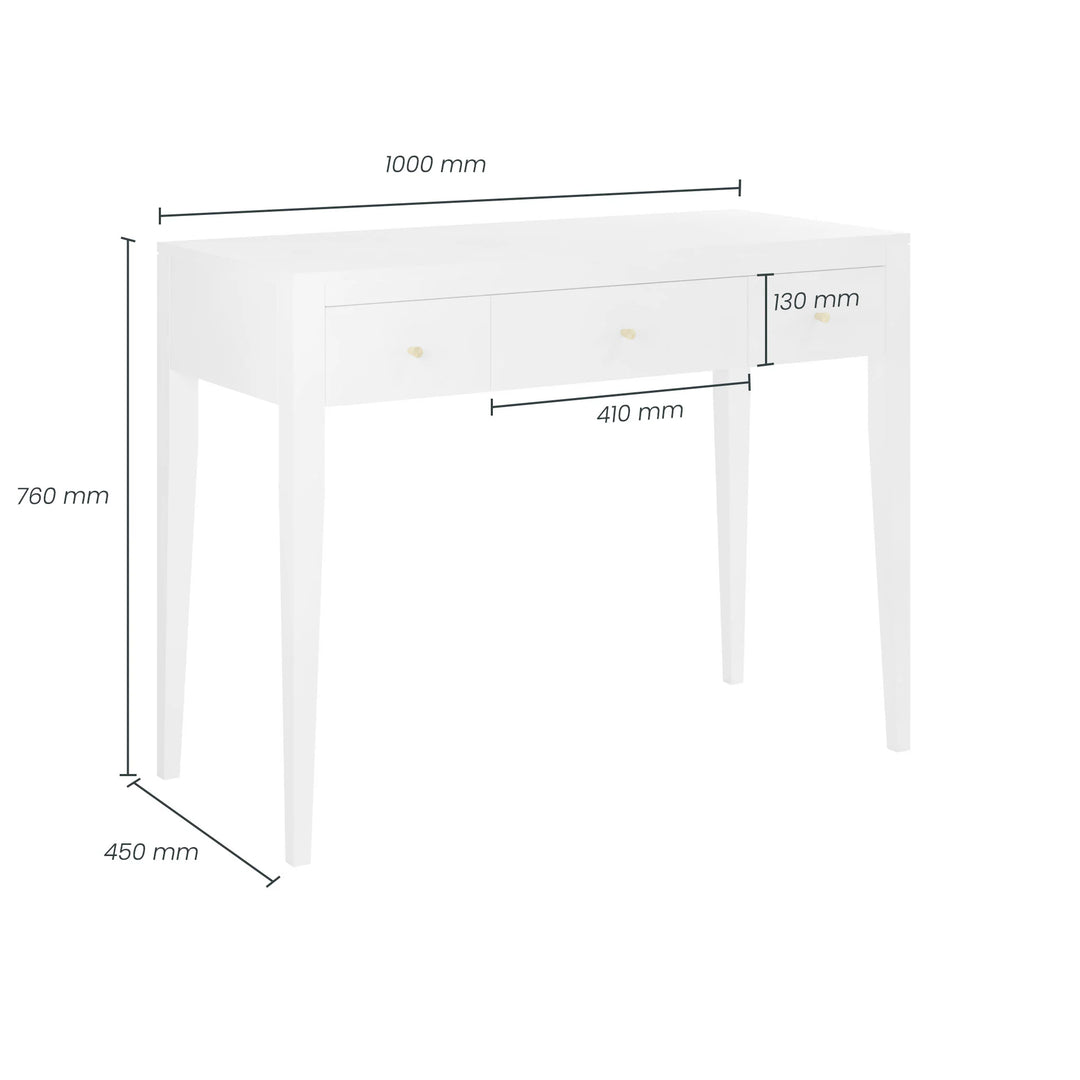 D.I.Designs Alton Console Table Pigeon White