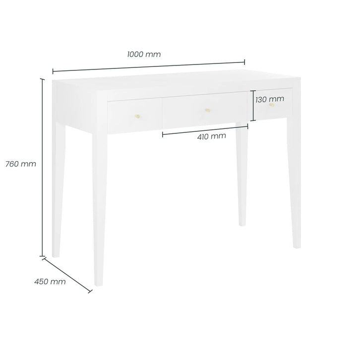 D.I.Designs Alton Console Table Pigeon White