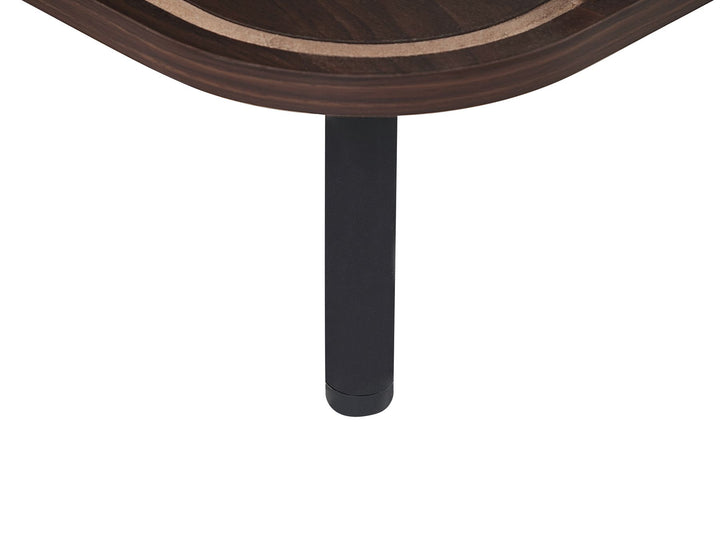 Coffee Table Dark Wood with Black Southville