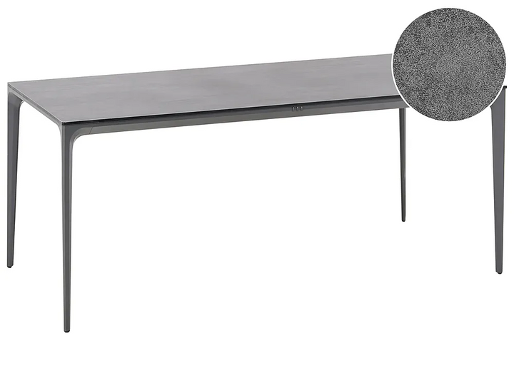 Conference Table 90 cm x 180 cm Dark Grey Paolo