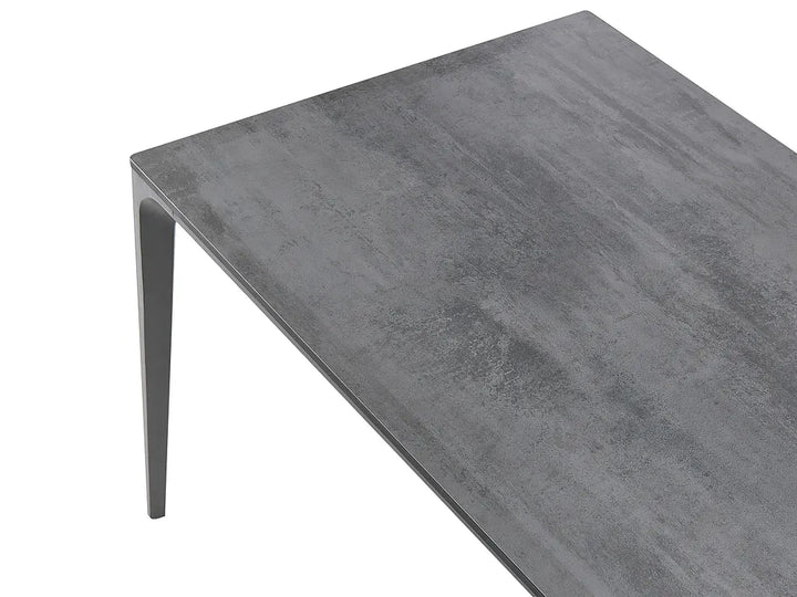 Conference Table 90 cm x 180 cm Dark Grey Paolo