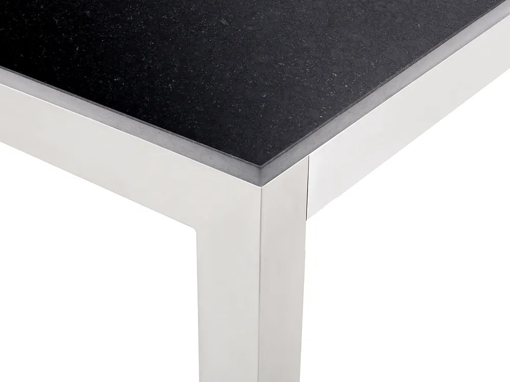 Conference Table 90 cm x 180 cm Granite Black Renaud