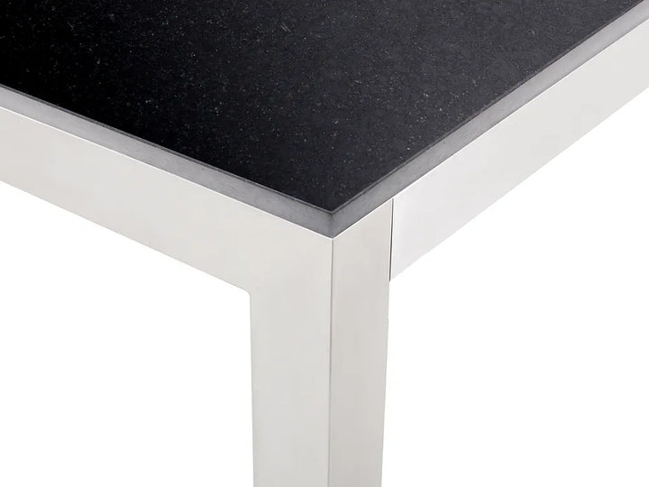 Conference Table 90 cm x 180 cm Granite Black Renaud