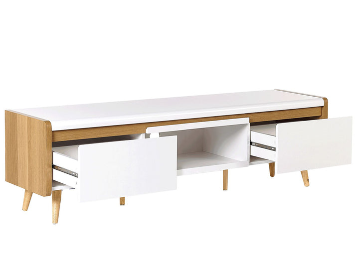 TV Stand White Carmavy