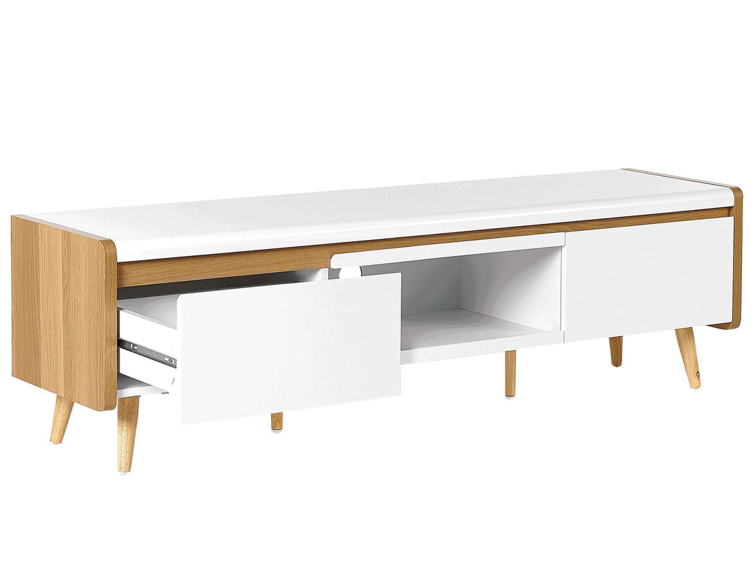 TV Stand White Carmavy