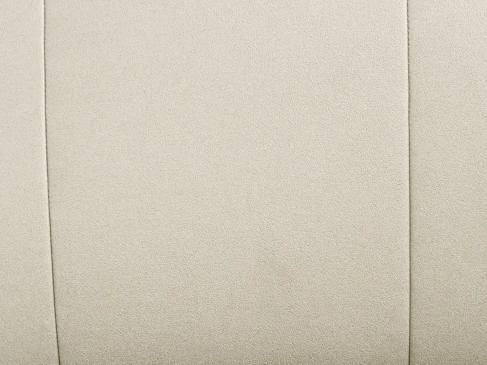 Sofa 3 Seater Faux Leather Light Beige Makirah