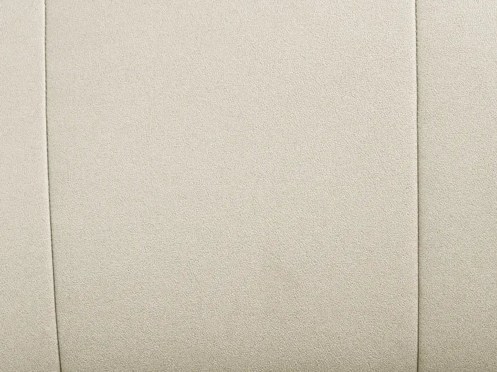 Sofa 3 Seater Faux Leather Light Beige Makirah