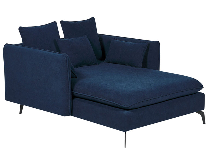 Charmes Fabric Chaise Lounge Blue