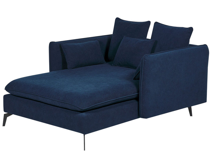 Charmes Fabric Chaise Lounge Blue