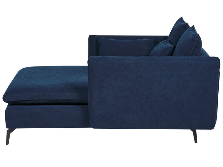 Charmes Fabric Chaise Lounge Blue