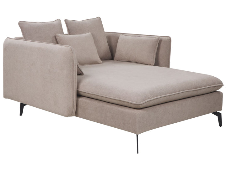 Charmes Fabric Chaise Lounge Taupe