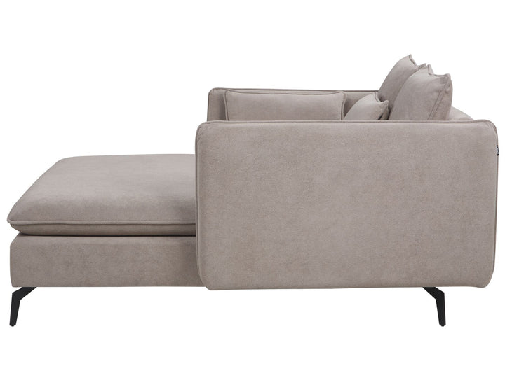 Charmes Fabric Chaise Lounge Taupe