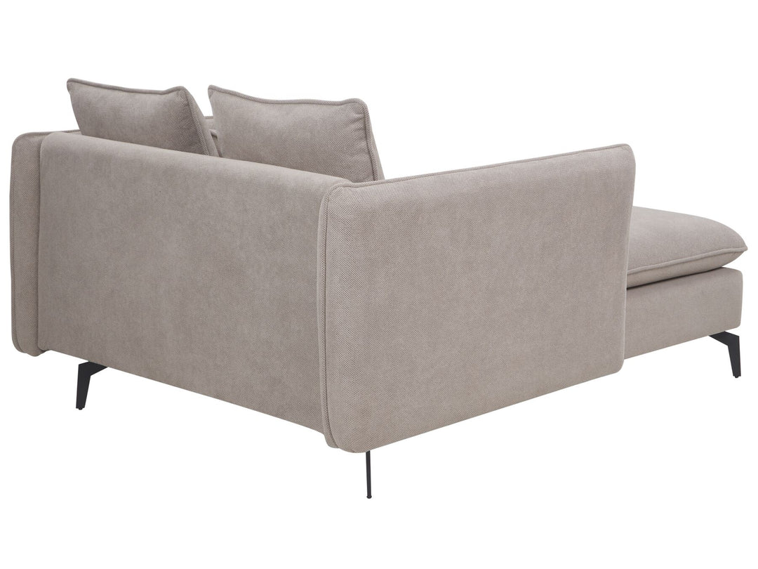 Charmes Fabric Chaise Lounge Taupe