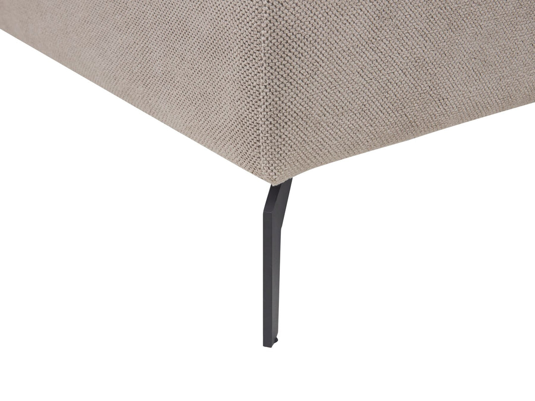 Charmes Fabric Chaise Lounge Taupe