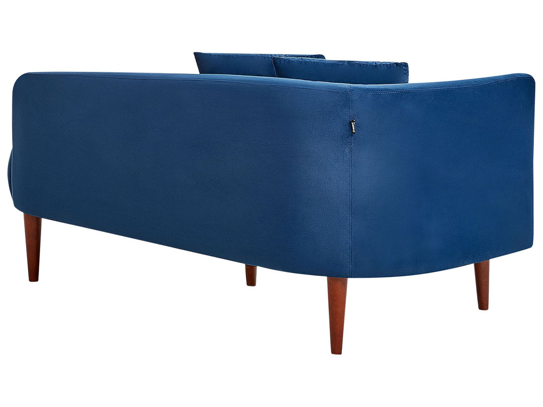 Chaumont Left Hand Velvet Chaise Lounge Blue