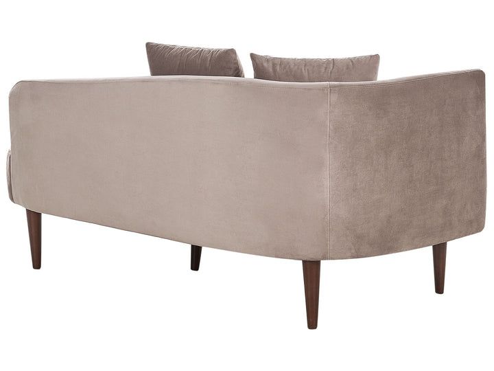 Chaumont Left Hand Velvet Chaise Lounge Taupe