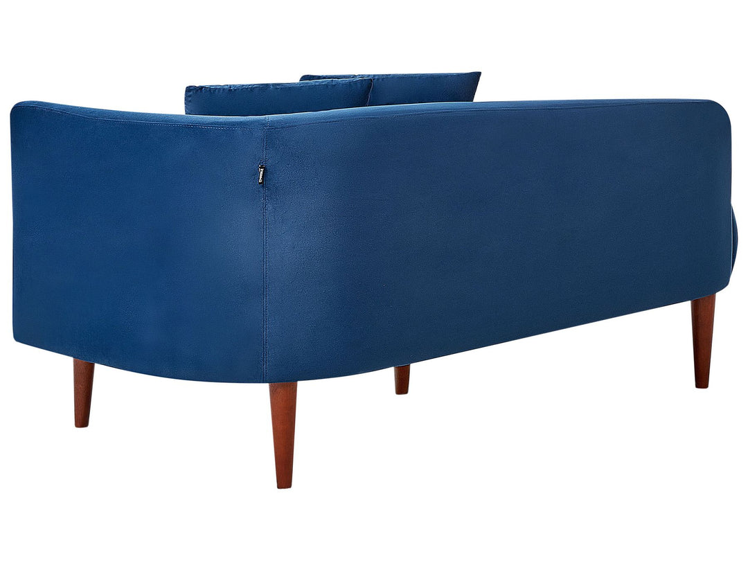 Chaumont Right Hand Velvet Chaise Lounge Blue