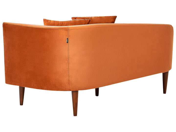 Chaumont Right Hand Velvet Chaise Lounge Orange