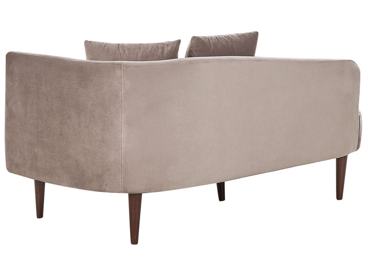 Chaumont Right Hand Velvet Chaise Lounge Taupe